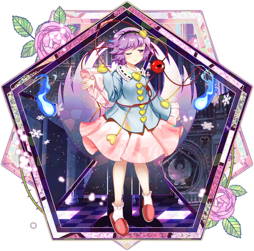 komeiji satori (touhou and 2 more) drawn by rotte_(1109)