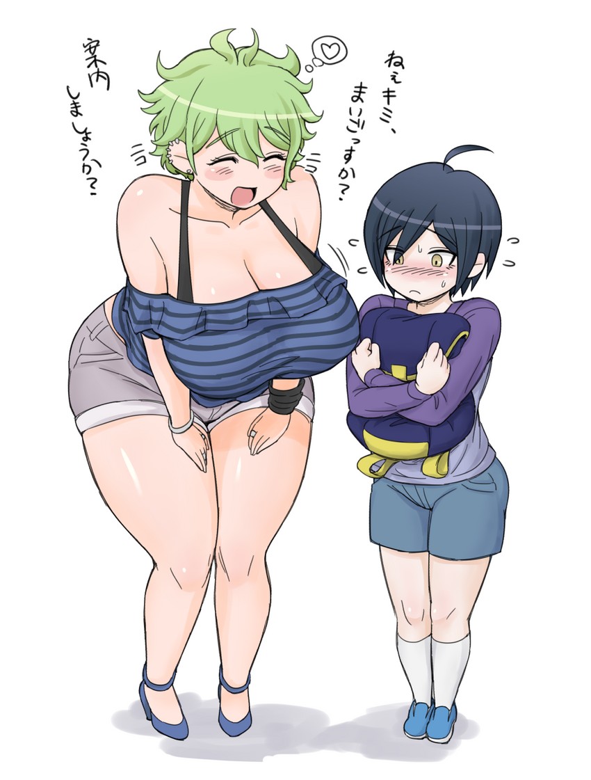 saihara shuichi and amami rantaro (danganronpa and 1 more) drawn by wadorudo