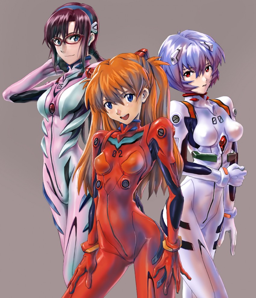 souryuu asuka langley, ayanami rei, and makinami mari illustrious (neon genesis evangelion and 2 more) drawn by matsumoto_eight