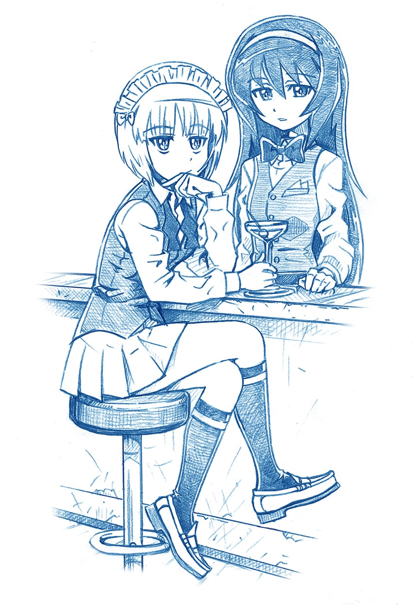 reizei mako and cutlass (girls und panzer) drawn by bbb_(friskuser)