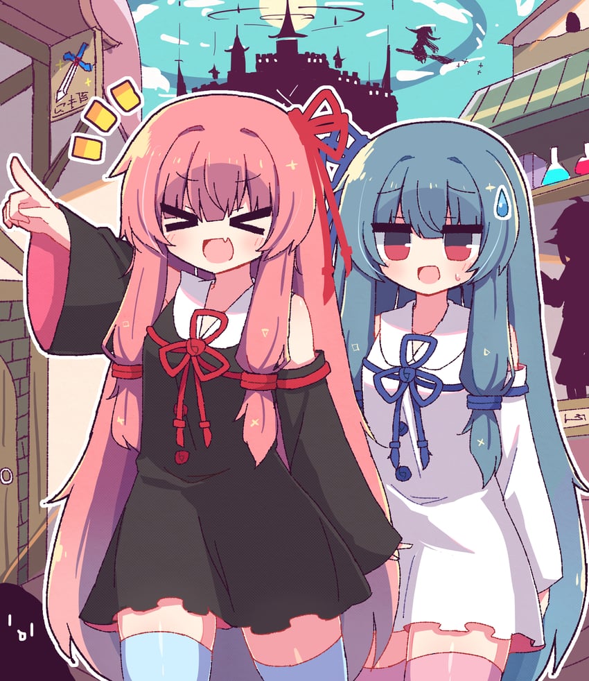 kotonoha akane and kotonoha aoi (voiceroid) drawn by hibino_000