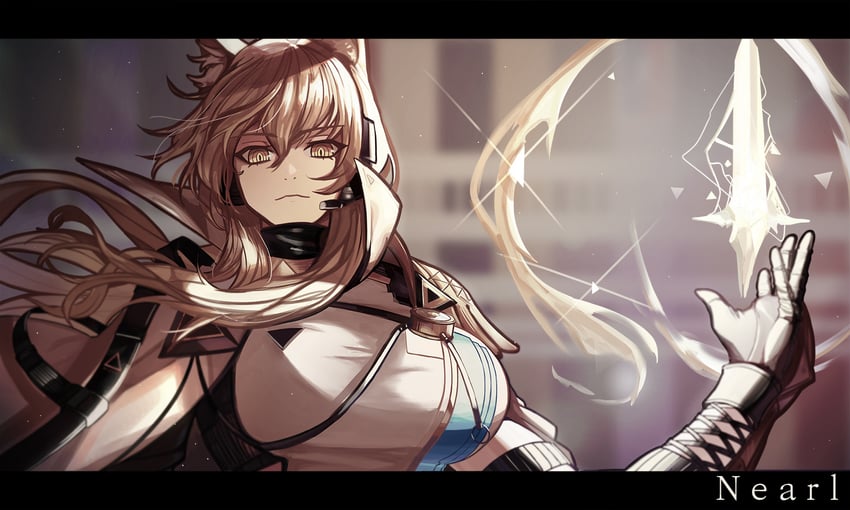 nearl and nearl the radiant knight (arknights) drawn by fkskii65