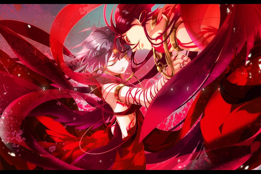sinbad and ja'far (magi the labyrinth of magic) drawn by okurai