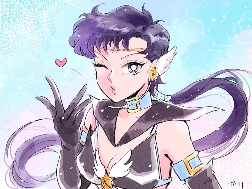 seiya kou and sailor star fighter (bishoujo senshi sailor moon and 1 more) drawn by karikaridaka