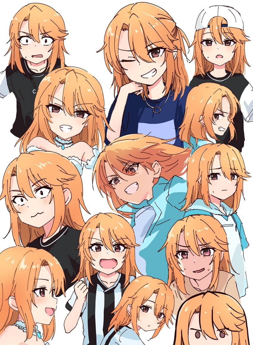 yuuki haru (idolmaster and 2 more) drawn by roccamoya
