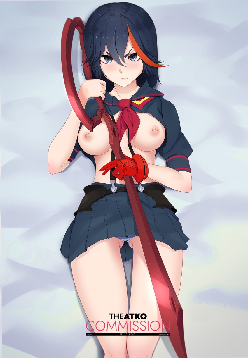 matoi ryuuko and senketsu (kill la kill) drawn by the_atko