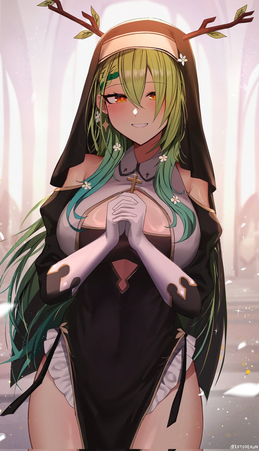 ceres fauna (hololive and 1 more) drawn by kotodekun