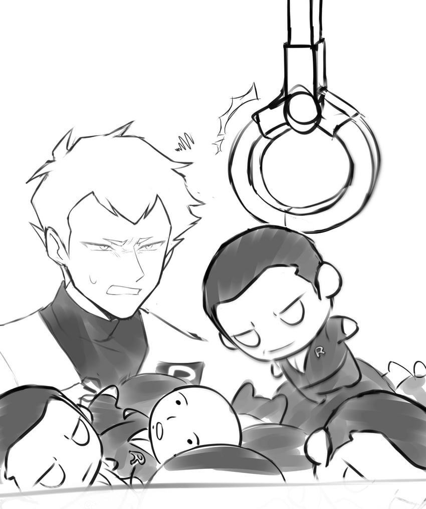 giovanni and archer (pokemon and 1 more) drawn by sioma709iie