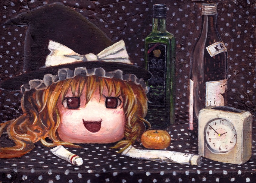 kirisame marisa (touhou) drawn by kabaji