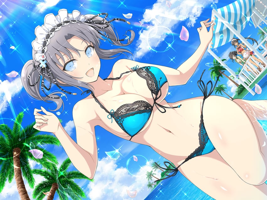 yumi, asuka, and homura (senran kagura and 3 more) drawn by yaegashi_nan