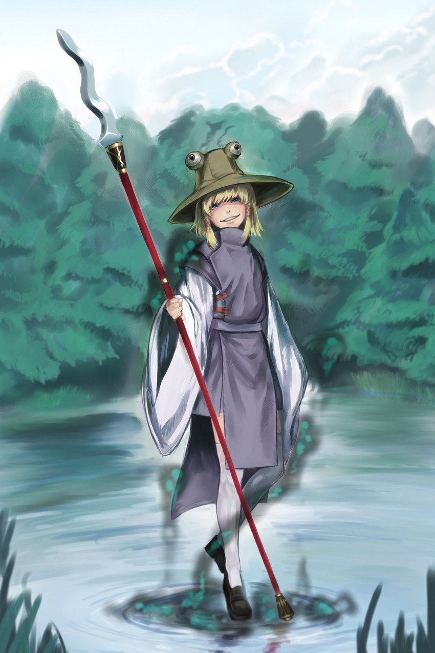 moriya suwako (touhou) drawn by baten_(gei-vorugu)