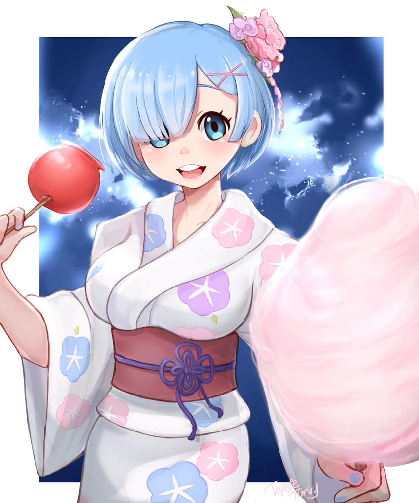 rem (re:zero kara hajimeru isekai seikatsu) drawn by topsieturvy