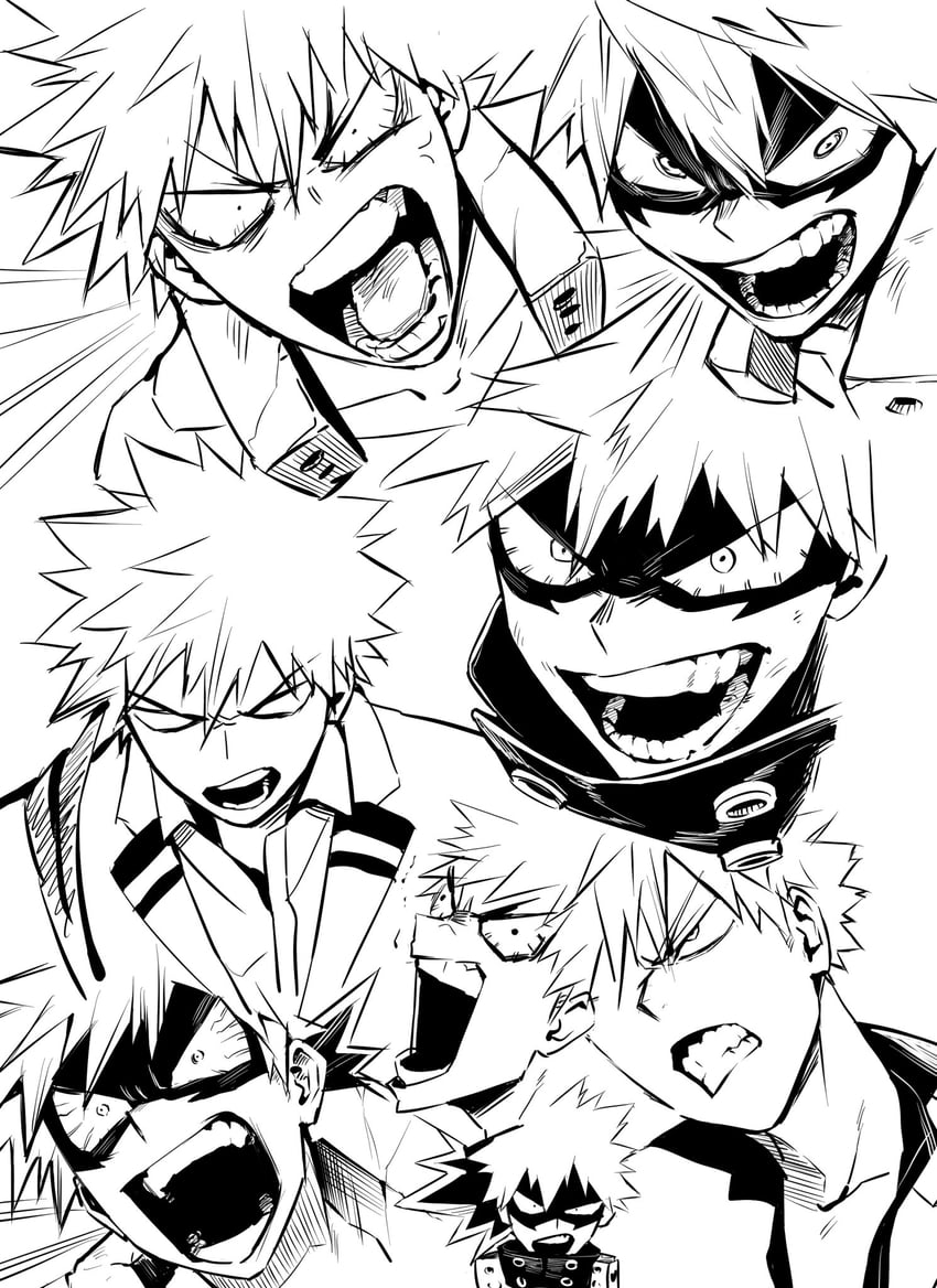bakugou katsuki (boku no hero academia) drawn by kuby_hq