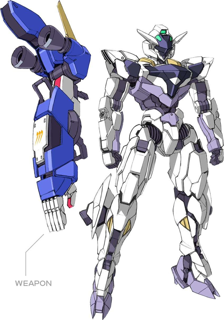 gundam lfrith jiu (gundam and 2 more) drawn by sekinishi_ryouji