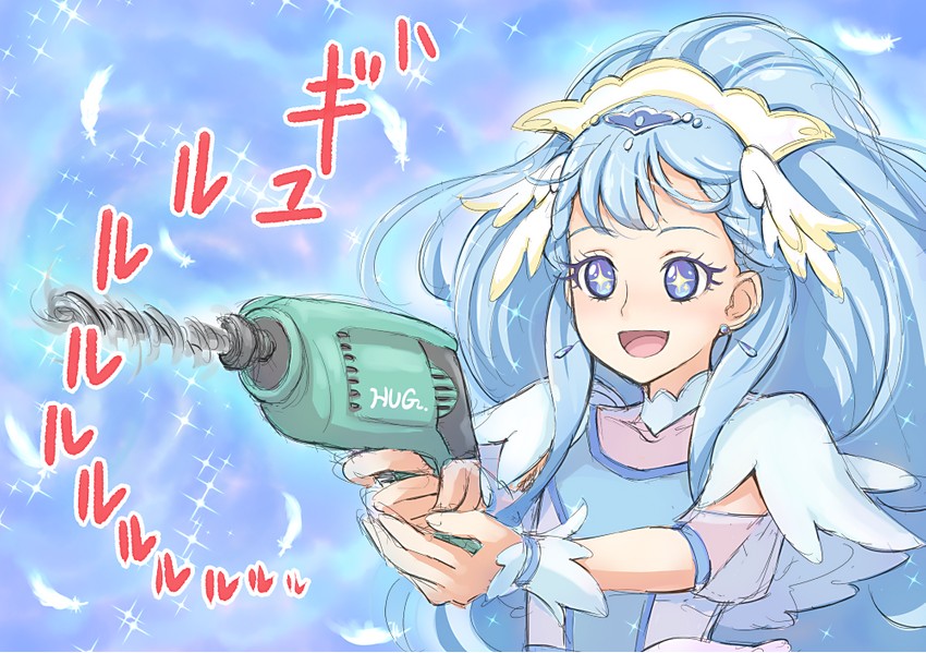 yakushiji saaya and cure ange (precure and 1 more) drawn by chocokin