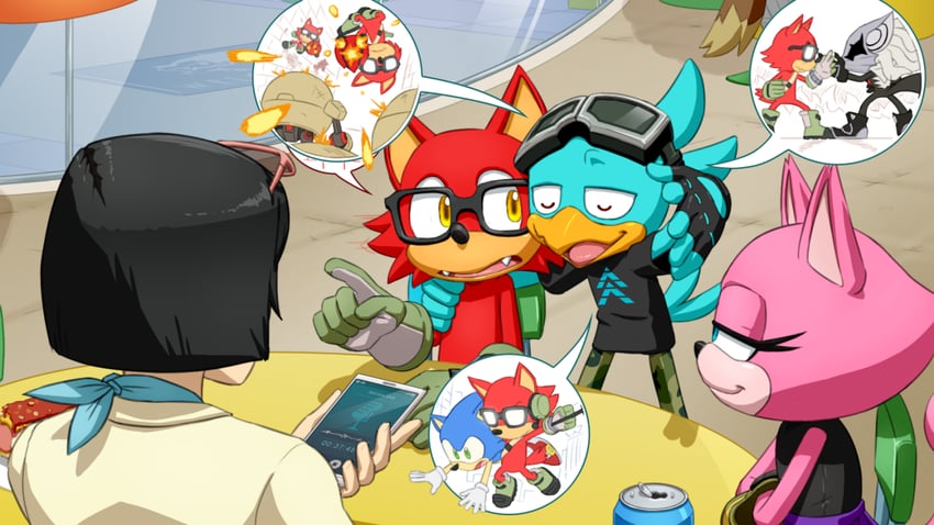 sonic the hedgehog, infinite, egg pawn, avatar, and brenda (sonic and 2 more) drawn by joeadok