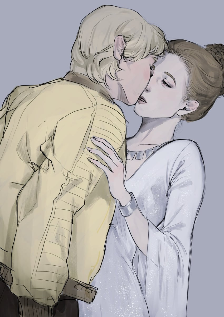 princess leia and luke skywalker (star wars and 1 more) drawn by 2sunoftatooine