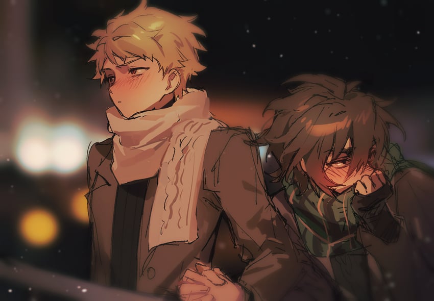 atou haruki and isoi reiji (saibou shinkyoku) drawn by naku_(naku999ziye)
