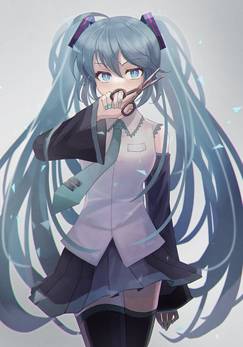 hatsune miku (vocaloid and 1 more) drawn by tsumurimai