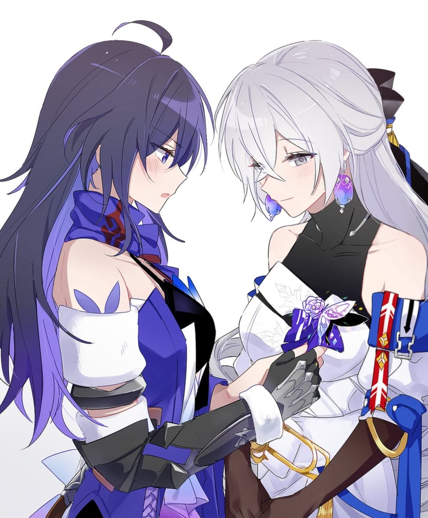 bronya rand and seele (honkai and 1 more) drawn by 6_(yuchae)