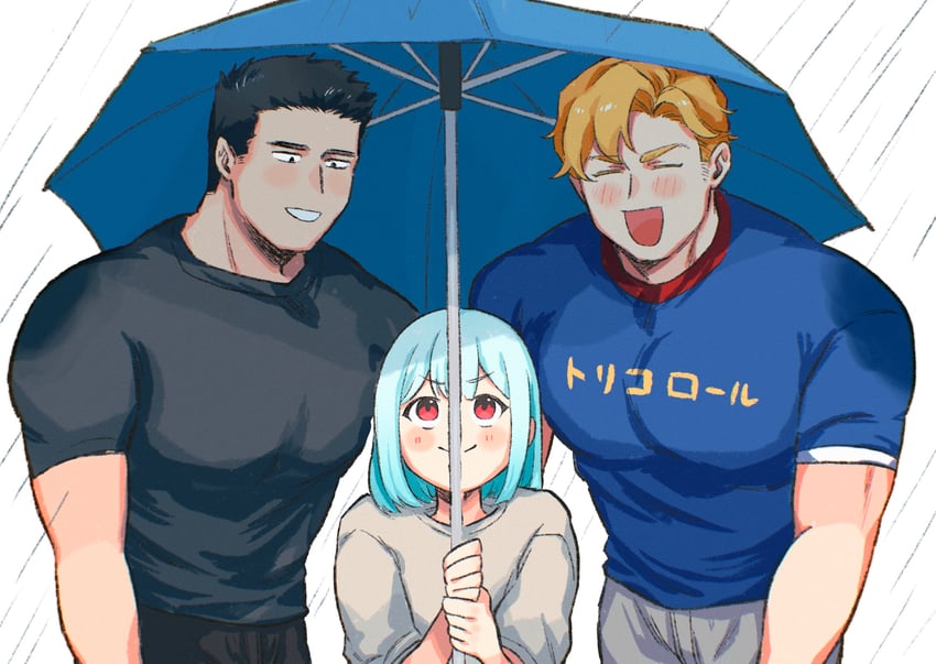 ao isami, lewis smith, and lulu (yuuki bakuhatsu bang bravern) drawn by tata3_193