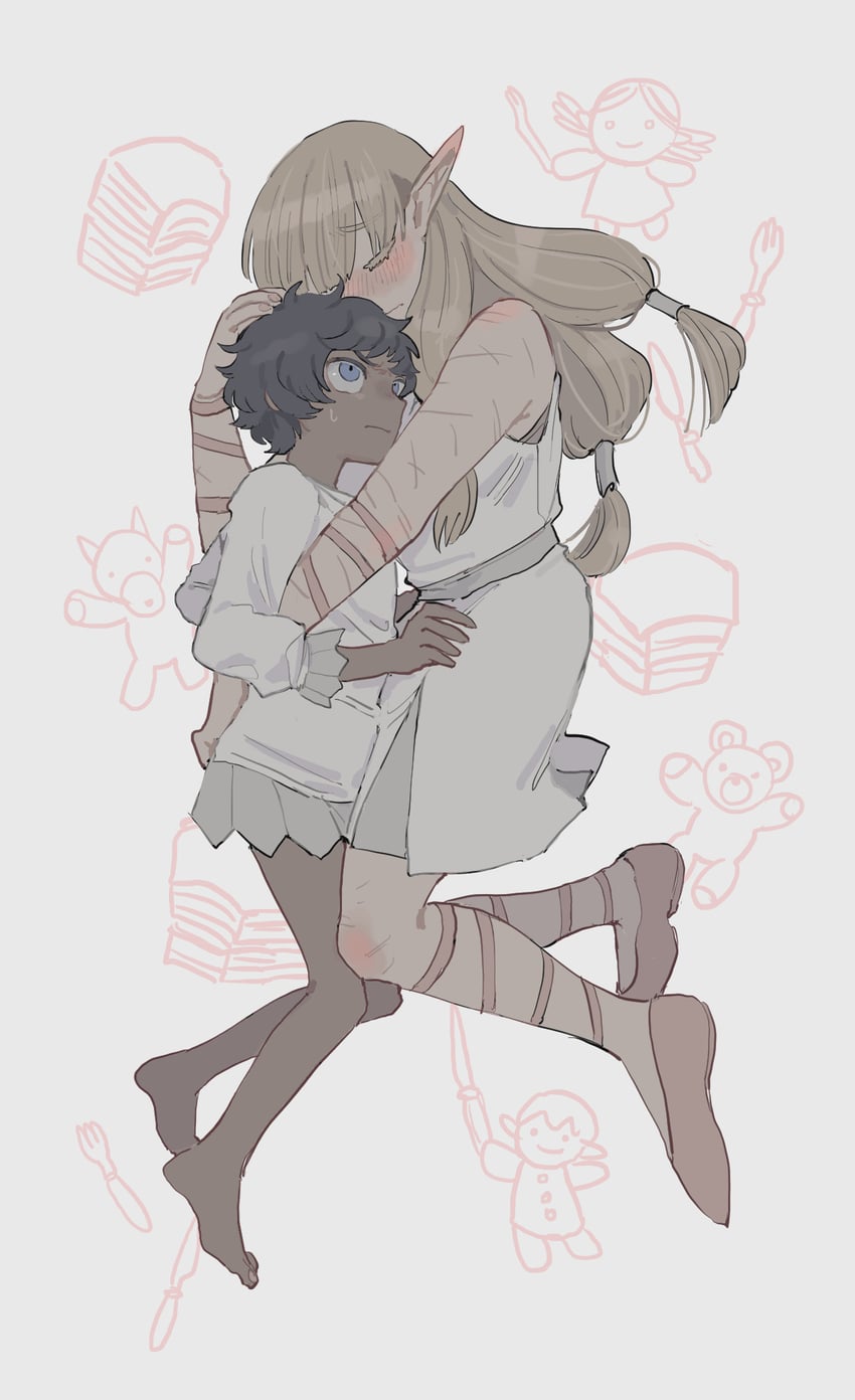 kabru and milsiril (dungeon meshi) drawn by sarami_(sa_rami30)