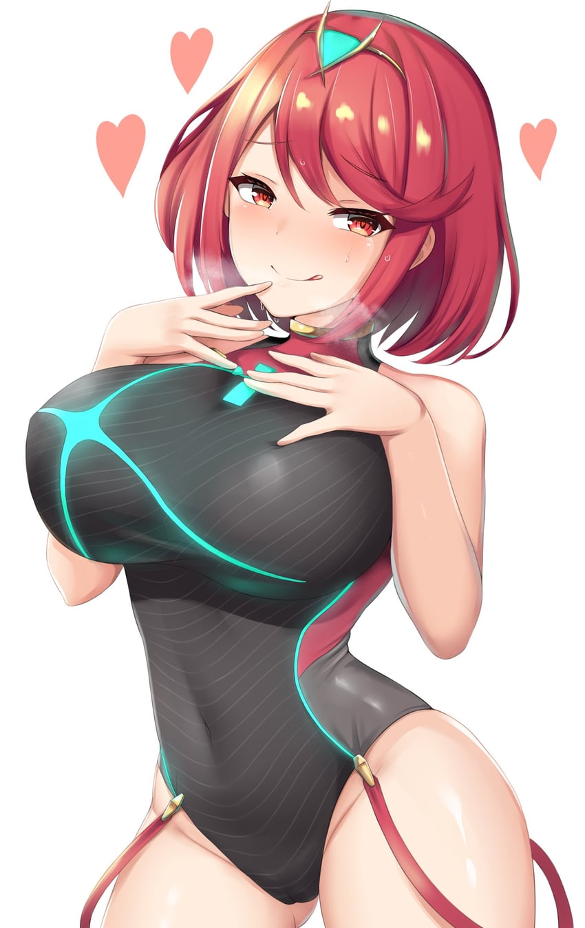 pyra (xenoblade chronicles and 1 more) drawn by renetan