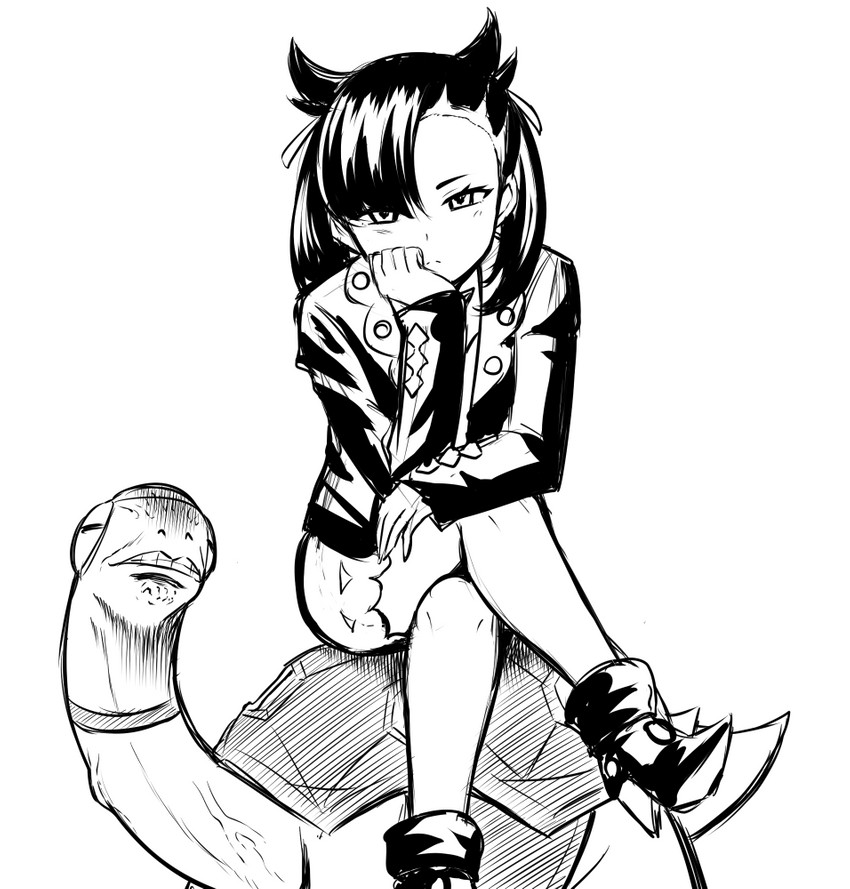 marnie and torkoal (pokemon and 1 more) drawn by kanno_takanori