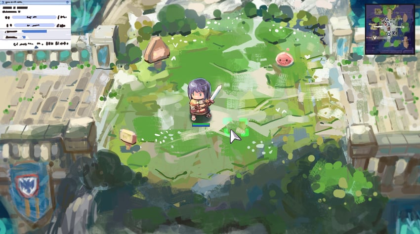 poring, swordsman, and egnigem cenia (ragnarok online) drawn by elvafirst