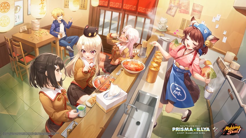 illyasviel von einzbern, gilgamesh, chloe von einzbern, miyu edelfelt, child gilgamesh, and 1 more (fate and 2 more)