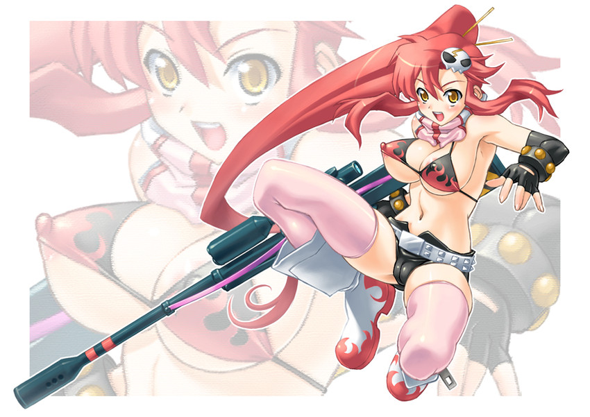 yoko littner (tengen toppa gurren lagann) drawn by higuchi_isami