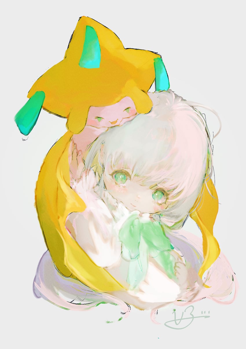 jirachi (original and 1 more) drawn by u_iii_(uuu3_watercolor)