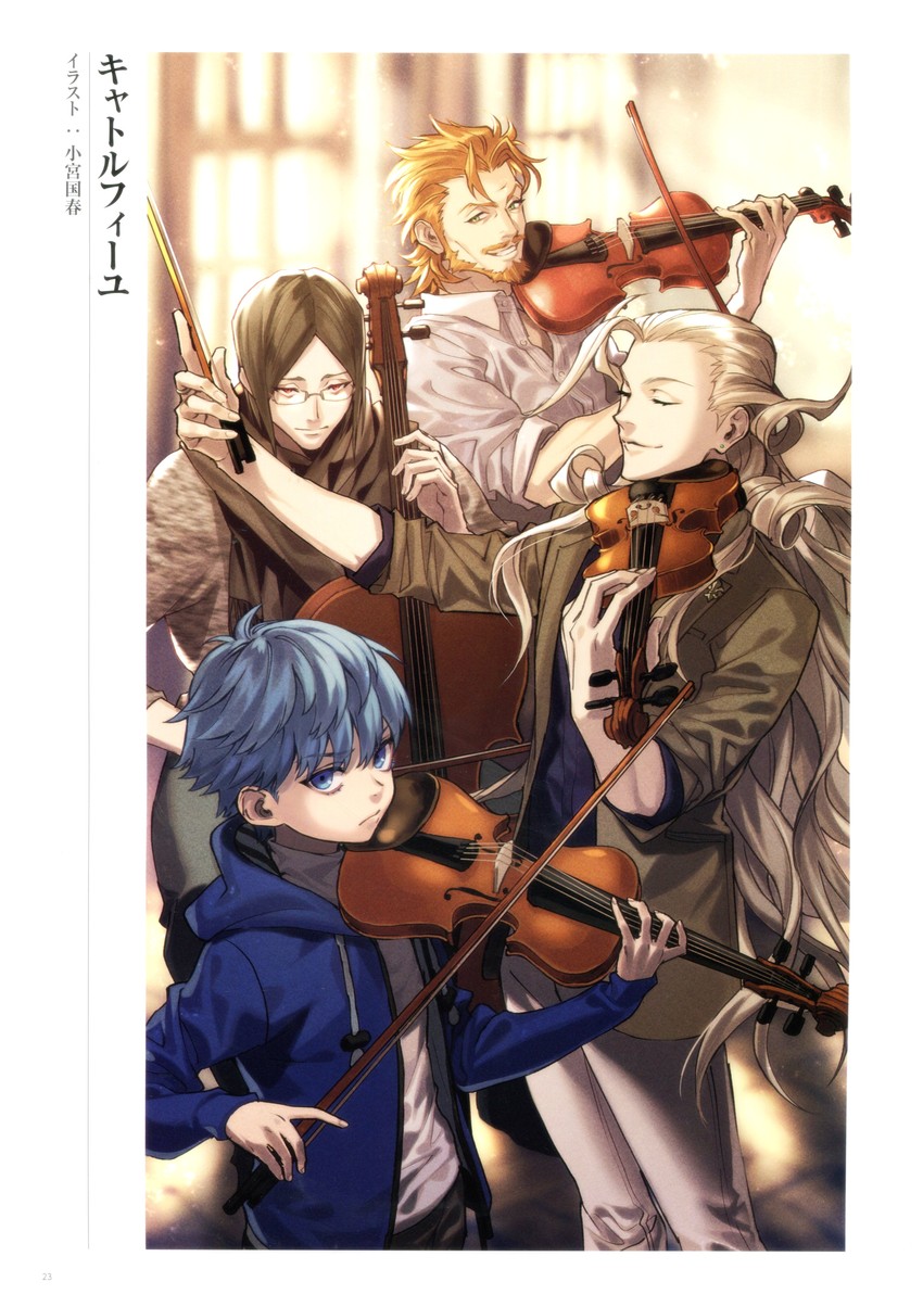 hans christian andersen, wolfgang amadeus mozart, william shakespeare, and phantom of the opera (fate and 1 more) drawn by komiya_kuniharu