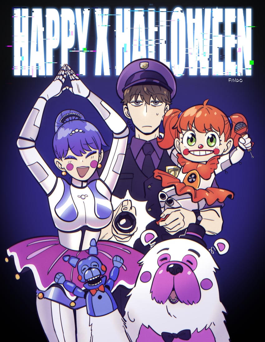 yor briar, anya, twilight, bond, circus baby, and 4 more (spy x family and 2 more) drawn by findoworld