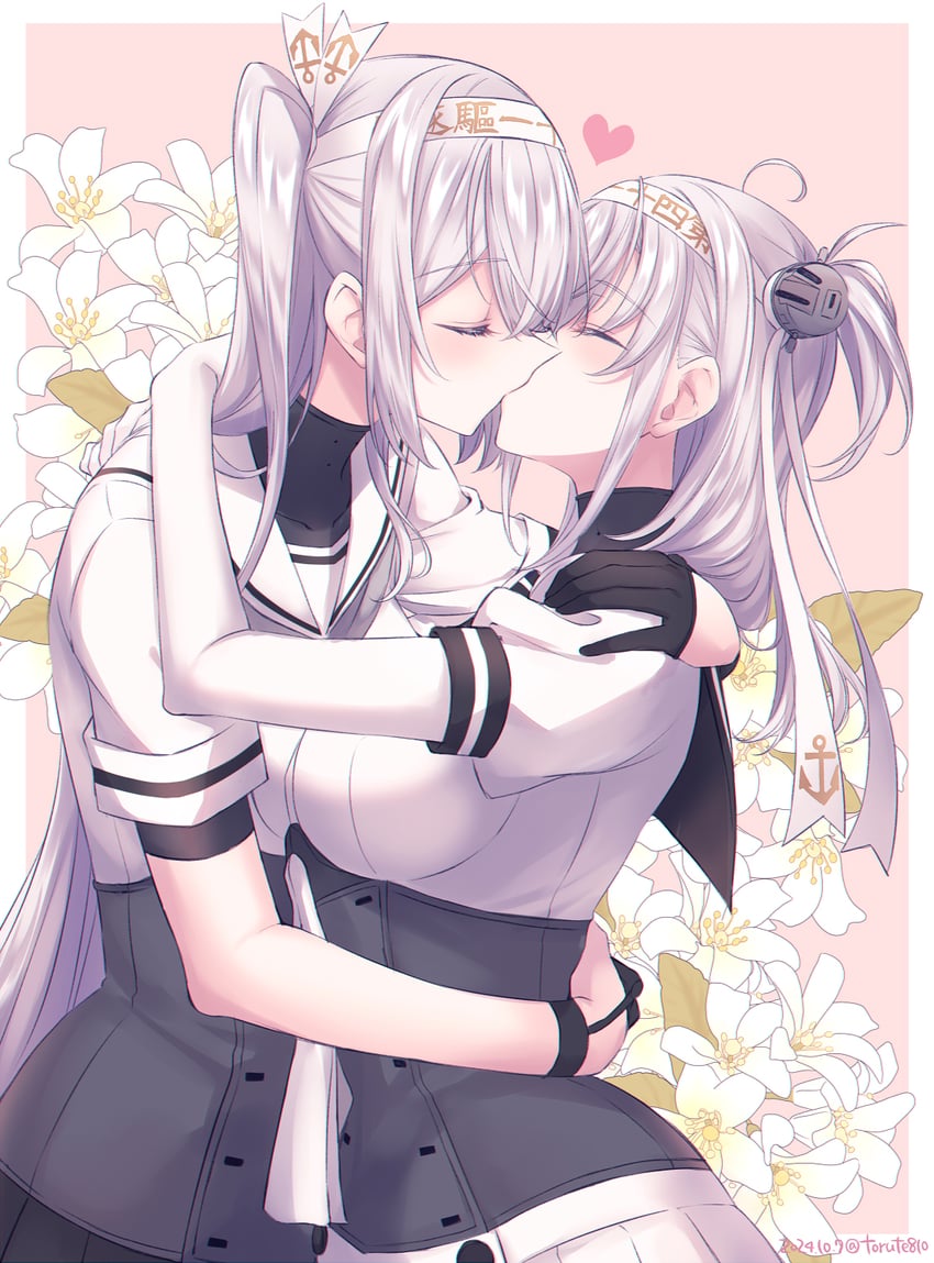 suzutsuki and fuyutsuki (kantai collection) drawn by kabocha_torute