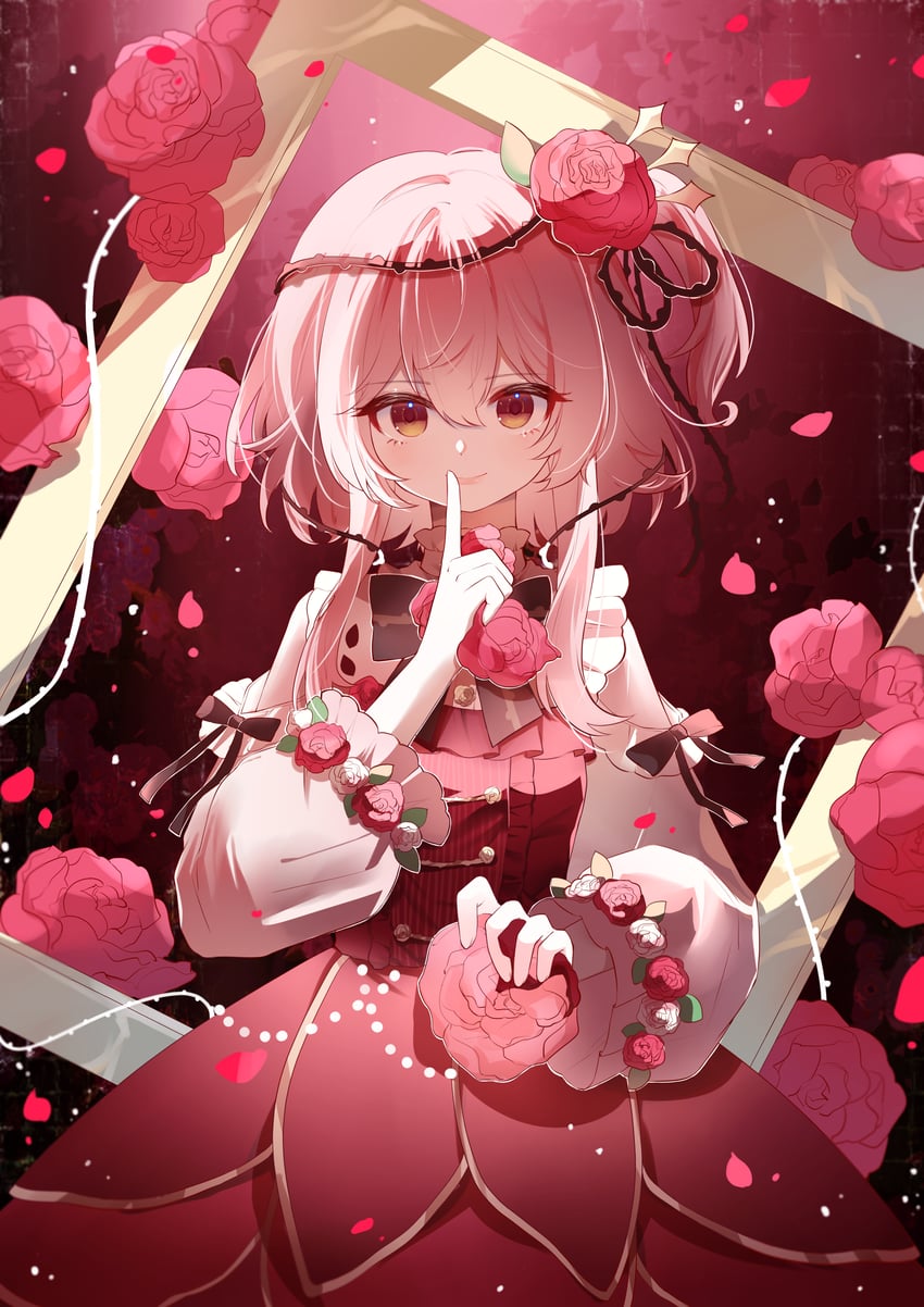 rosemi lovelock (nijisanji and 1 more) drawn by anqing