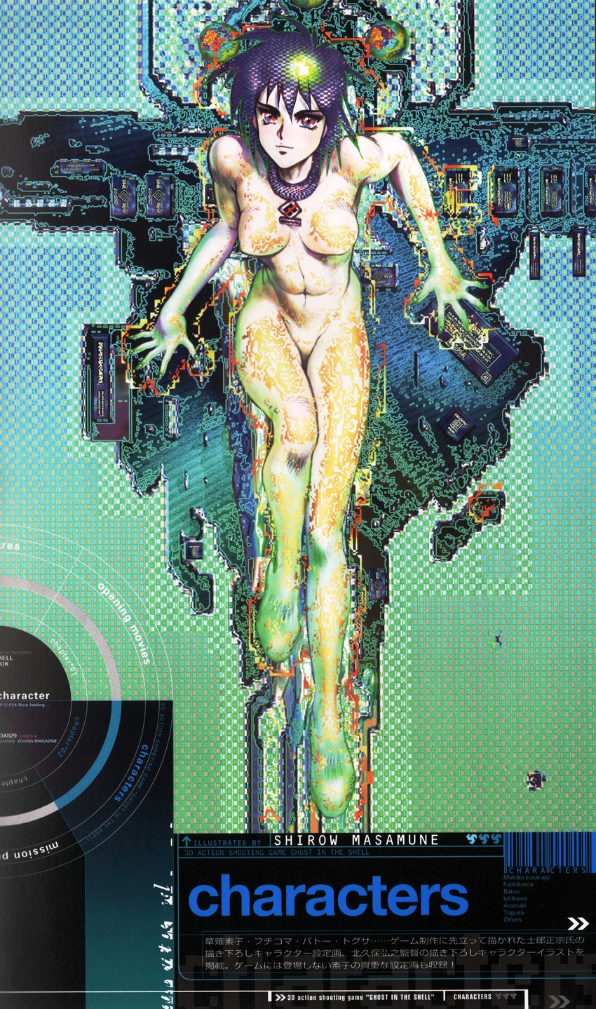 kusanagi motoko (ghost in the shell) drawn by shirow_masamune