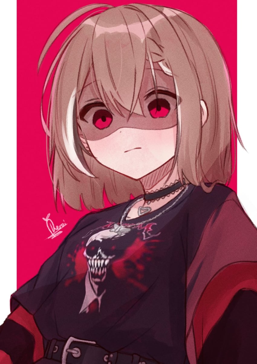 nanashi mumei and nightmare (hololive and 1 more) drawn by daikon_keroi