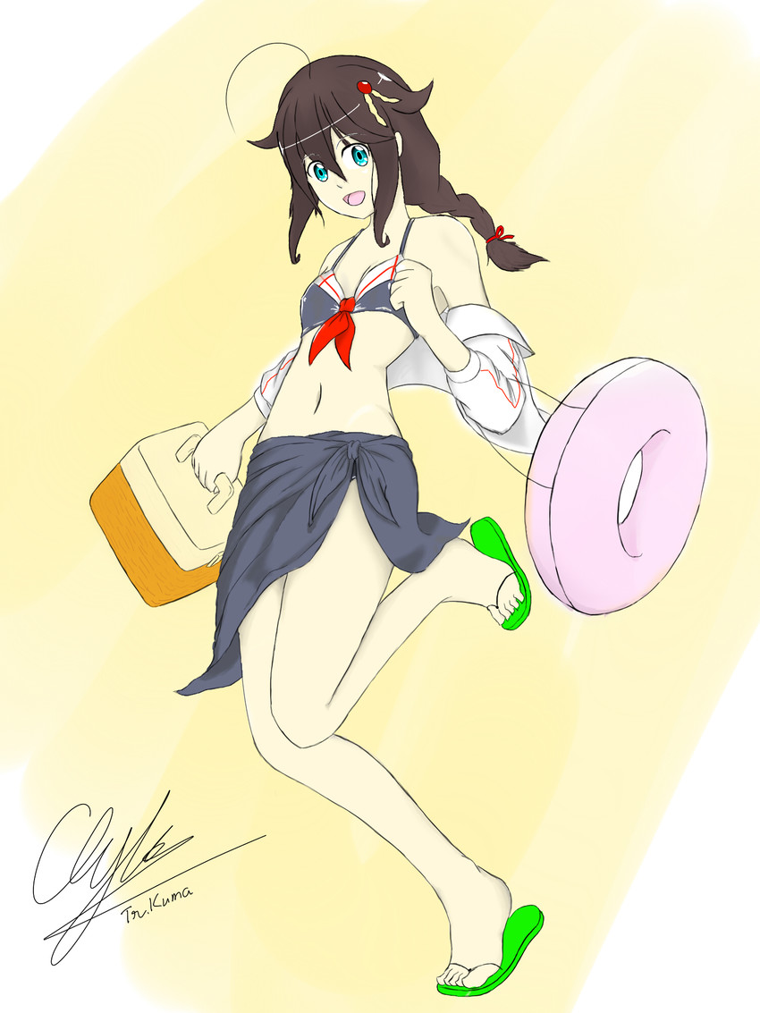 shigure and shigure kai ni (kantai collection) drawn by trkuma