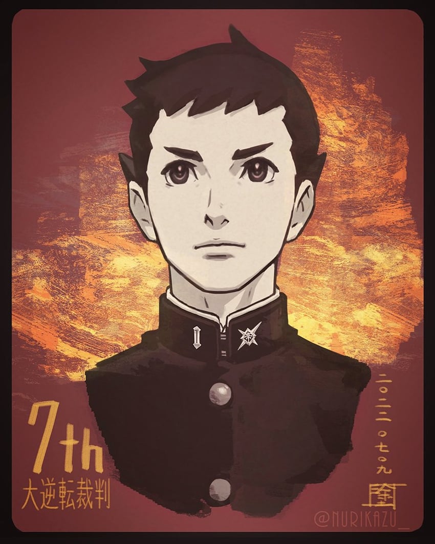 ryunosuke naruhodo (ace attorney and 1 more) drawn by nuri_kazuya