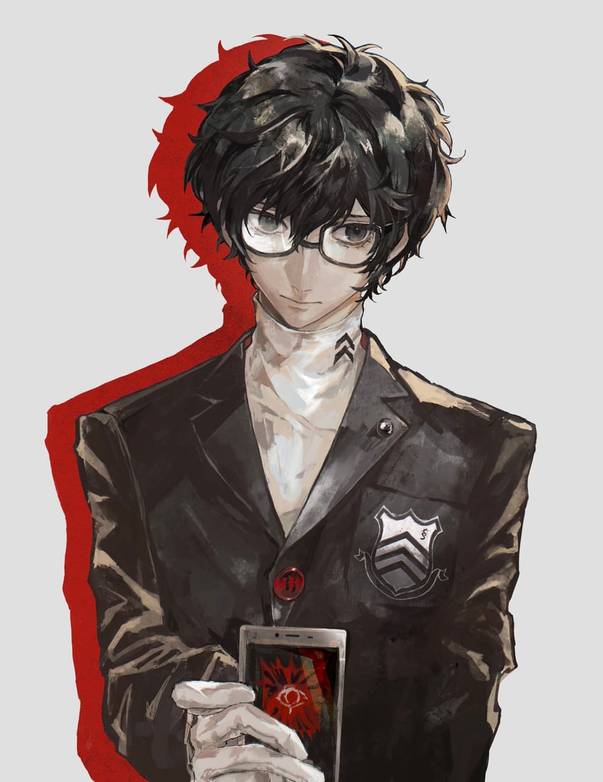amamiya ren (persona and 1 more) drawn by found_modori