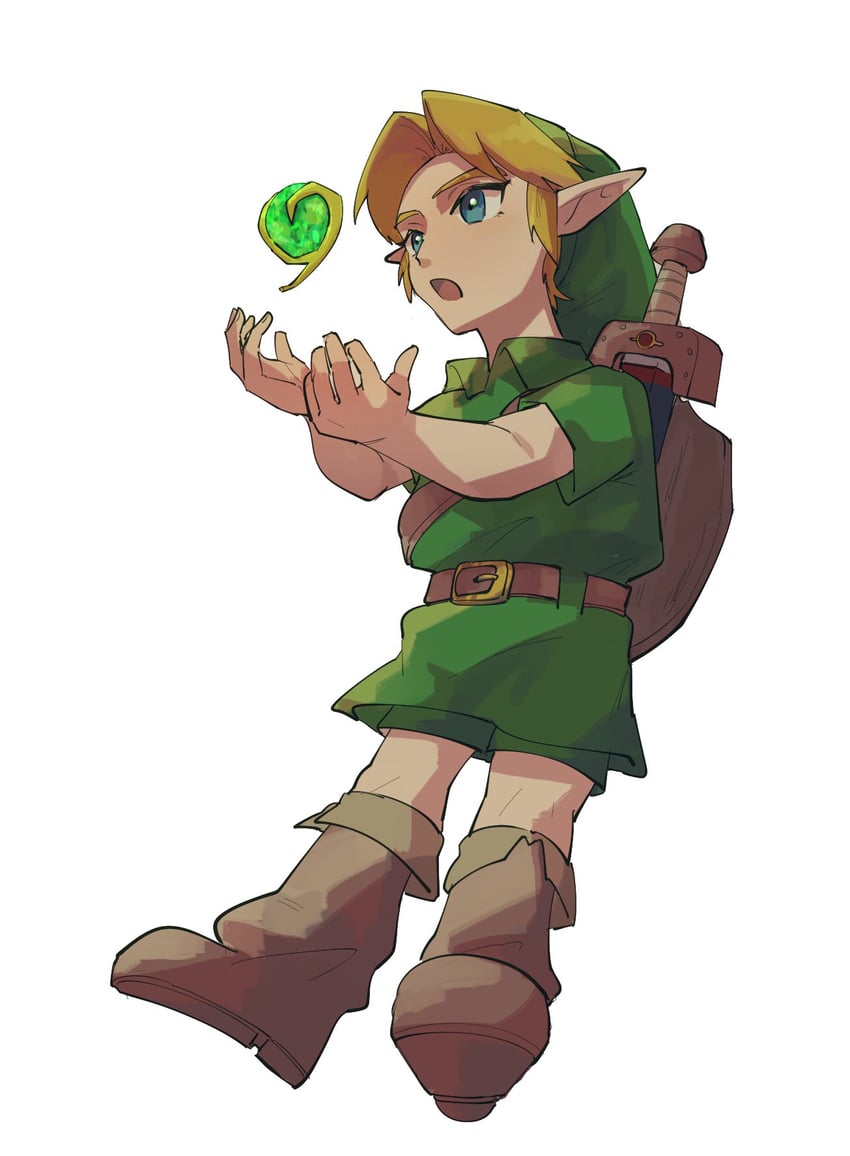 link and young link (the legend of zelda and 1 more) drawn by yamori_(yamoooon21)