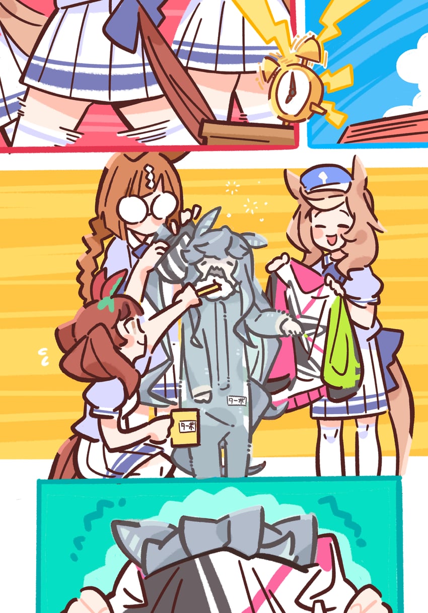 nice nature, twin turbo, matikanetannhauser, and ikuno dictus (umamusume) drawn by hc2002