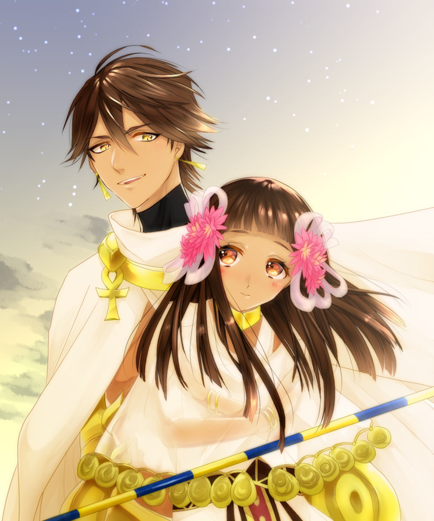 ozymandias and nefertari (fate and 3 more) drawn by mia5512