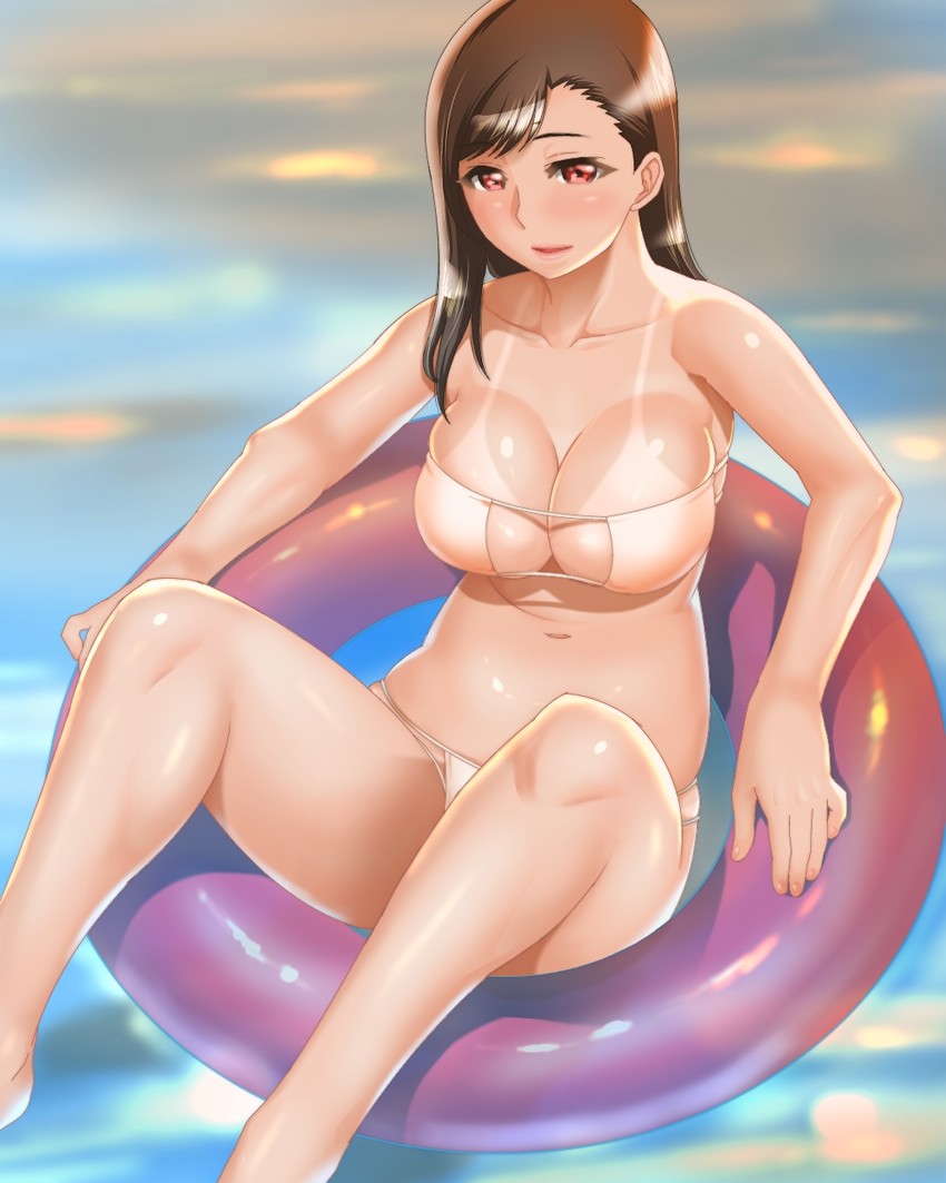 tifa lockhart (final fantasy and 1 more) drawn by momi_age