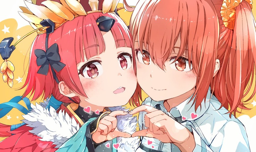 fujimaru ritsuka and beni-enma (fate and 1 more) drawn by gomennasai