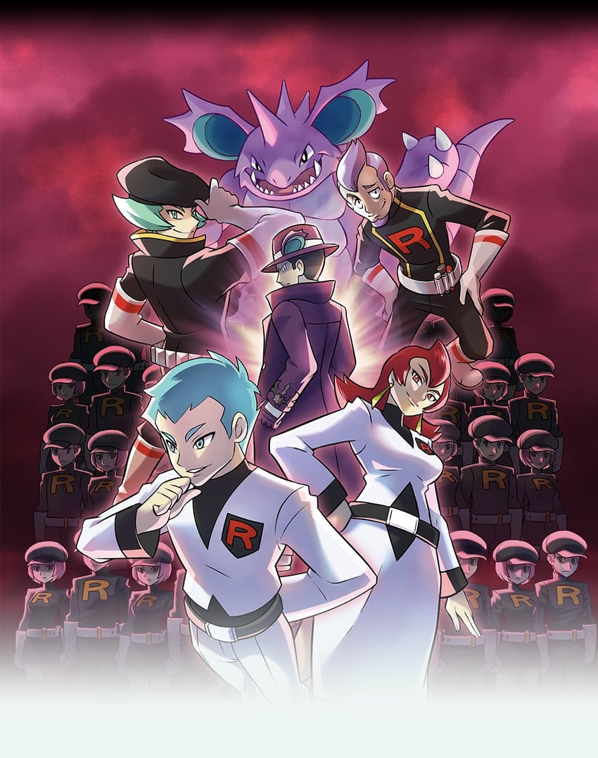 giovanni, team rocket grunt, nidoking, archer, proton, and 2 more (pokemon and 2 more)