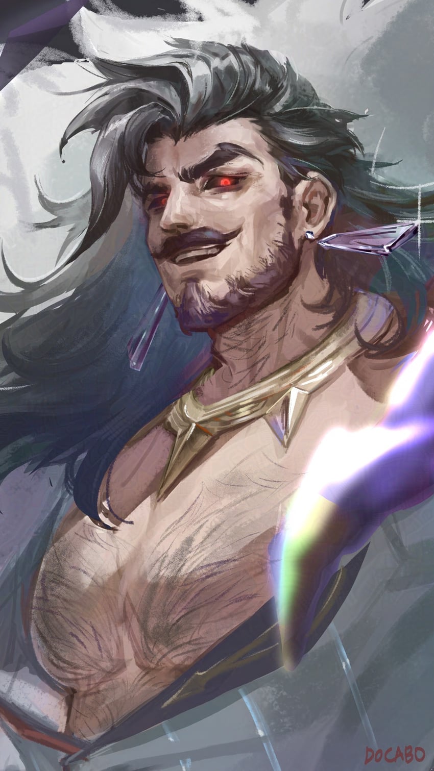 prestige chosen of the wolf swain (league of legends) drawn by docabo11