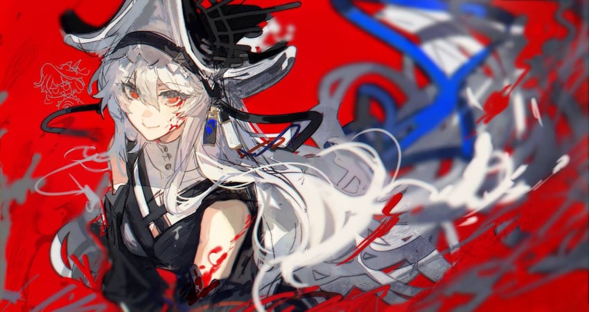 specter and specter the unchained (arknights) drawn by dichlorvos