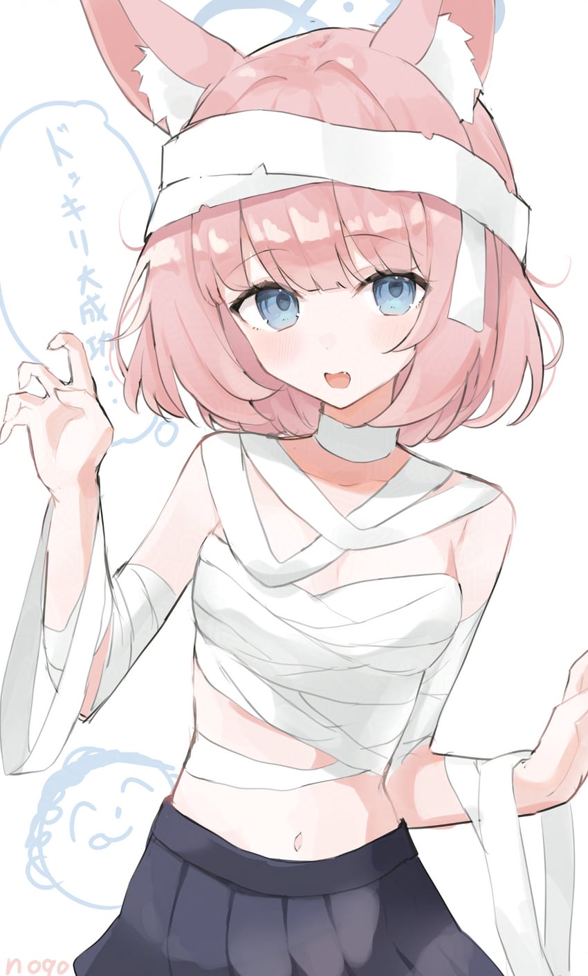 sensei, doodle sensei, and niko (blue archive) drawn by noko_(nco029685627)